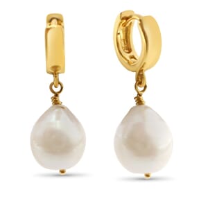BABY BAROQUE PEARL HOOPS